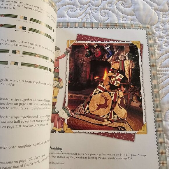 Debbie Mumm Quilts Santas Scrapbook Craft Book, 2001 Publication - Picture 3 of 7